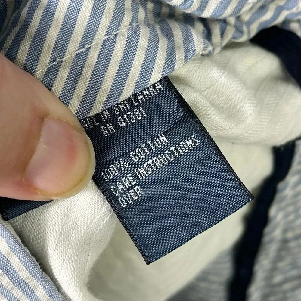 Polo Ralph Lauren Suffield Fit Seersucker Shorts Men's Size 40 Blue White Stripe